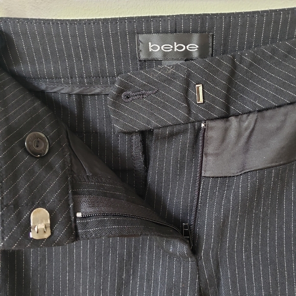 Bebe pinstripe cuffed capri - Picture 6 of 10